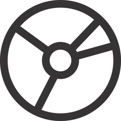 Obraz premium film reel on white background
