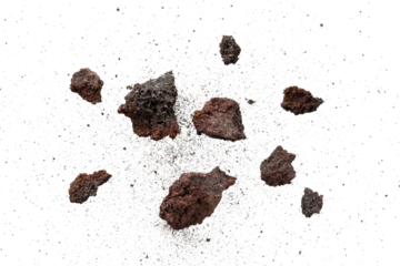 Broken rock explosion with particle texture