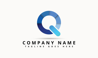 Q Letter Logo Design Template Elements. Modern Abstract Digital Alphabet Letter Logo. Vector Illustration. Colorful Q Letter Logo.