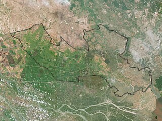 Long An, Vietnam. Low-res satellite. No legend