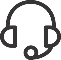 Obraz premium headphones icon on white background