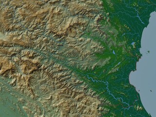 Nghe An, Vietnam. Physical. No legend