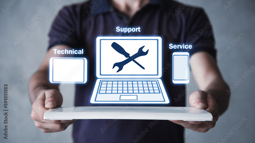Canvas Prints technical support service. business technology