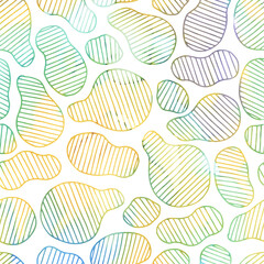 Watercolor seamless pattern sketch notes diary notion line wall art clipart