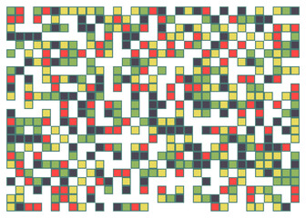 Offset Quads generative art background art illustration