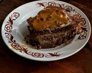 chocolate cake on a plate