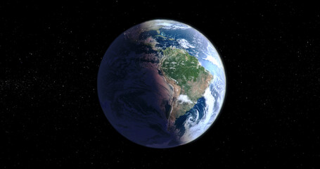 Obraz na płótnie Canvas Beautiful illustration of Realistic Earth on a dark background