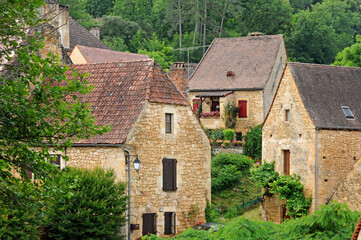 Fototapeta na wymiar Perigord, the picturesque village of Carsac Aillac in Dordogne