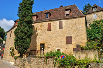 Fototapeta na wymiar France, picturesque village of Beynac in Dordogne