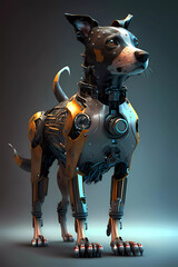 futuristic dog robot