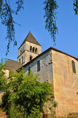 Fototapeta na wymiar France, Saint Leon sur Vezere church in Perigord