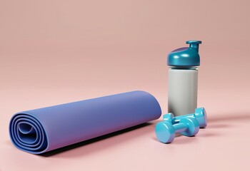 Yoga mat and sports equipment