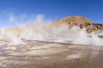Geysers El Tatio, Atacama Desert, Antofagasto region, Chile