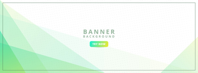 banner background. colorful, gradations of green and yellow. abstract geometrics