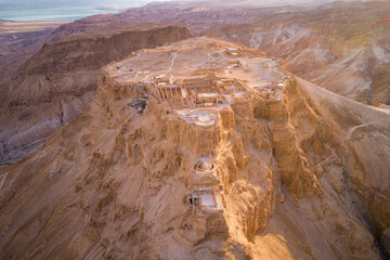 Masada. The ancient fortification in the Southern District of Israel. Masada National Park in the...