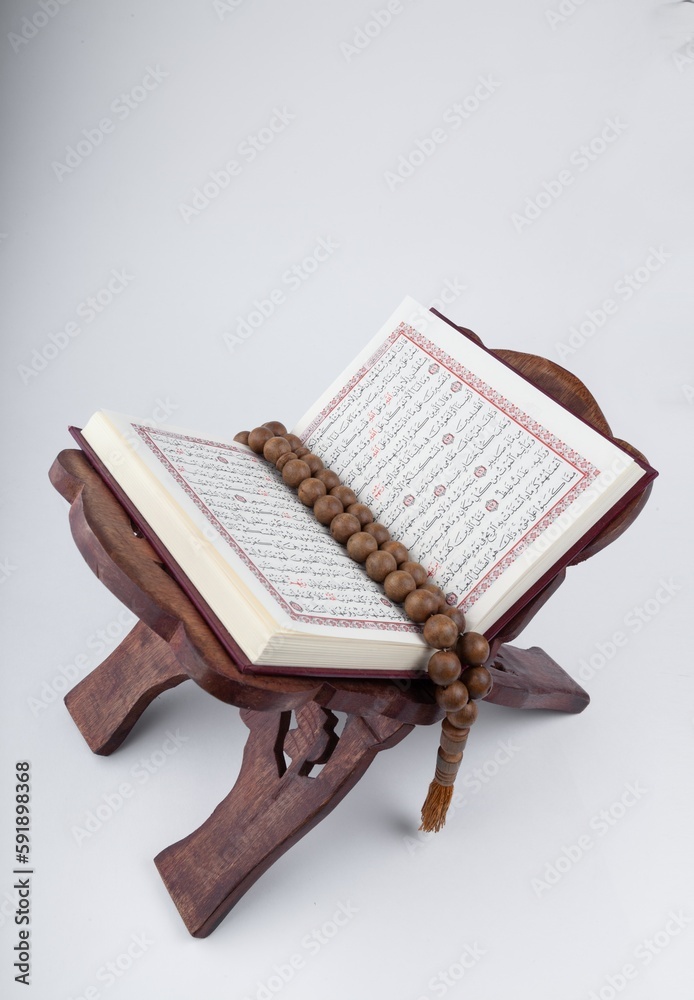 Wall mural Quran Book with on a stand