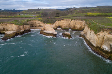 Shark Fin Cove. One of the best beaches in all of California. USA