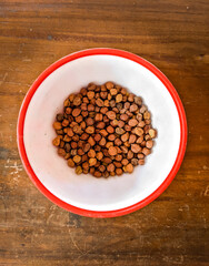 Fresh chickpeas in a bowl,healthy foods.