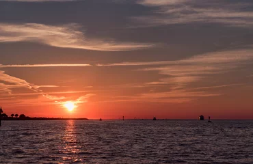Foto op Plexiglas Clearwater Beach, Florida Sunset in Clearwater Beach, Florida. Landscape. Gulf of Mexico.