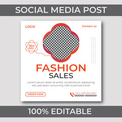 Fashion Sale Social Media Post Design Template Eid Super Sales