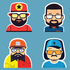 Diversity working people group, diverse workers and avatar icon. People character vector illustration.