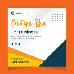 Business social media post template