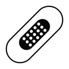 plaster icon, care vector, medicine illustration