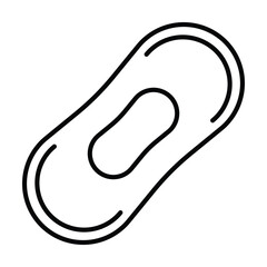 sanitary pad icon, sanitary vector, pad illustration