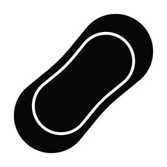 sanitary pad icon, sanitary vector, pad illustration