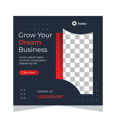 Template social media post for business marketing