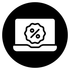 laptop glyph icon