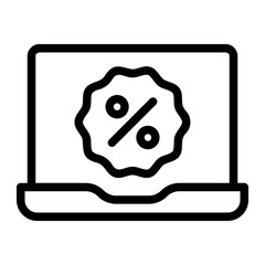 laptop line icon