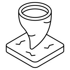 An icon design of windstorm 