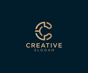 Luxury and elegant Letter C logo design for various types of businesses and company