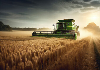 Fototapeta premium Concept of agriculture and farming in a rural environment. AI generated