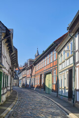 Fototapeta na wymiar Altstadt-Impressionen in Goslar, Norddeutschland, Niedersachsen. 