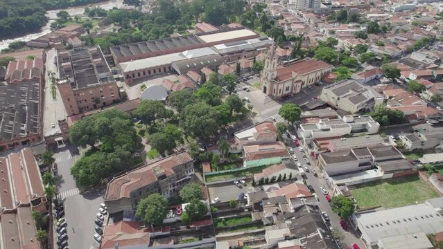 Salto, S&atilde;o Paulo/Brazil - Circa February 2023: Aerial view of Salto