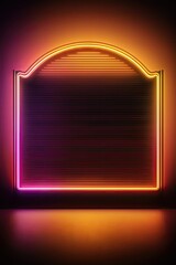 Neon Glamour Sunset Boulevard Chic 80s 90s Retro Style Background - 80s Sunset Boulevard Retro Backdrop - Neon Sunset Chic 80s and 90s Wallpaper created with Generative AI technology