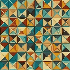 Fototapeta premium Tessellations pattern background texture design, wallpaper, seamless tile traditional, Generative AI