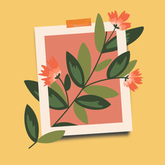 Flowers in Polaroid_Template	