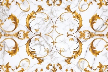 a luxurious white and gold marble wallpaper with elegant gold accents