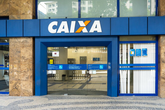 A Caixa bank branch in Rio de Janeiro, Brazil,  January 12, 2023. Caixa is the second-biggest Brazilian bank.