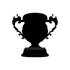 Trophy silhouette transparent
