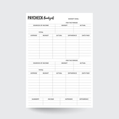 Paycheck Budgeting Worksheet,Paycheck Budget,Paycheck Tracker,Paycheck Printable,Spreadsheet Template,Finance Tracker,Household Budget,Budget Worksheet,Paycheck Planner
