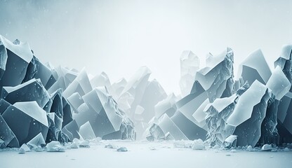 Fototapeta na wymiar Ice Cold White Blue Nordic Style Background - Snow and Ice Norse Texture - Nordic Icey Style Wallpaper Backdrop created with Generative AI technology