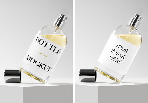 Flacon Bottle Mockup