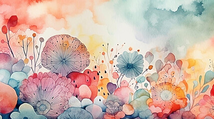 Background image for PC, colourful, 4k , (Generative AI)