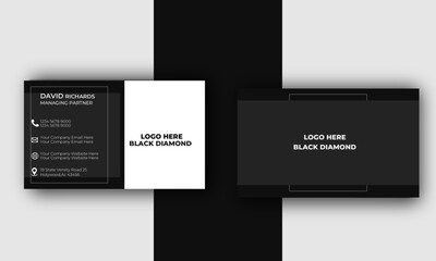 rofessional creative unique business card and name 
business card, design template with  black and white color  horizontal simple clean template vector design, layout in rectangle size