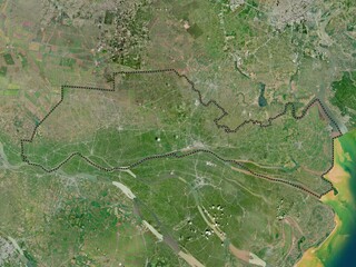 Tien Giang, Vietnam. High-res satellite. No legend