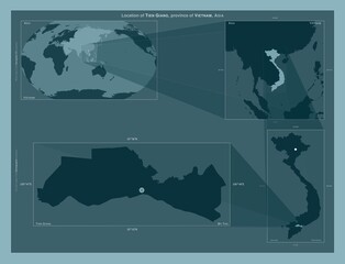 Tien Giang, Vietnam. Described location diagram